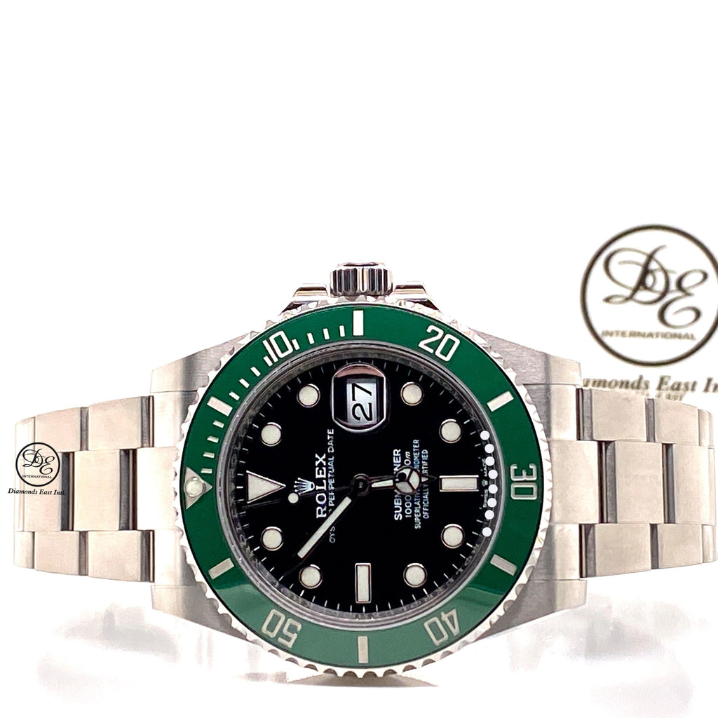 Rolex Submariner 126610LV Silver Oyster Bracelet with Green Bezel for sale  online