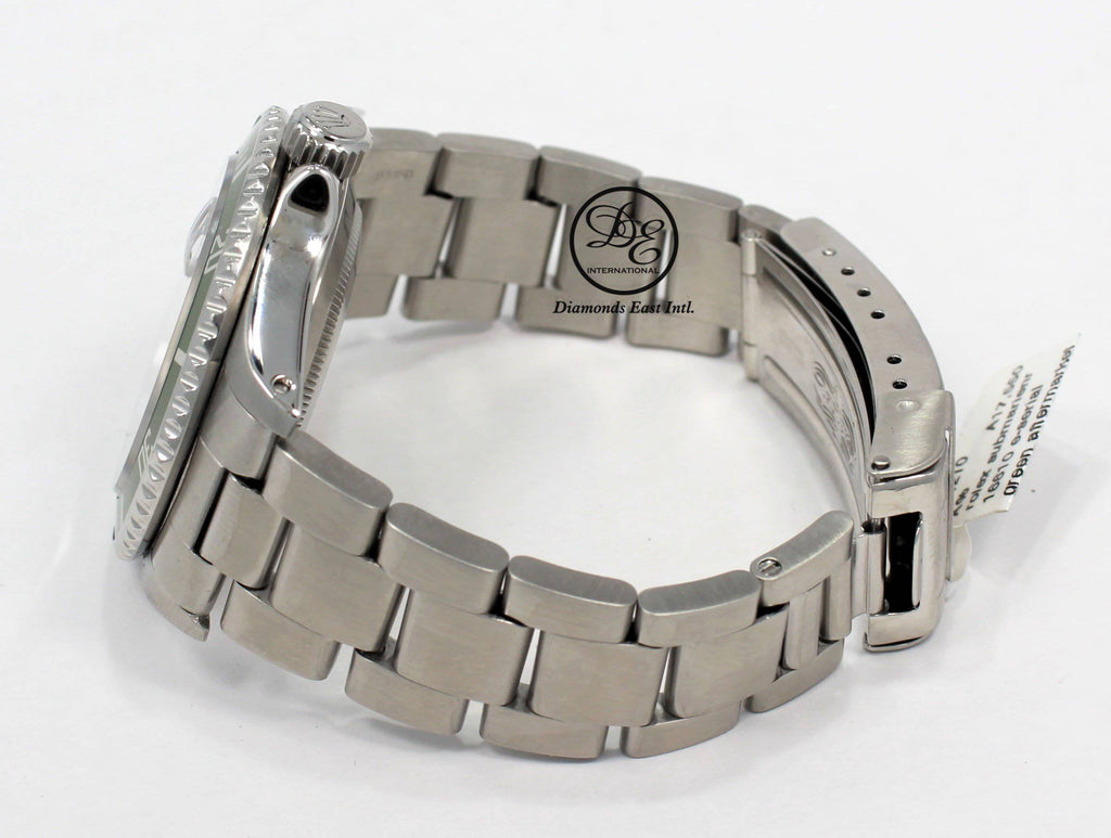Rolex+Submariner+Green+Men%27s+Stainless+Steel+Bracelet+Watch+-+