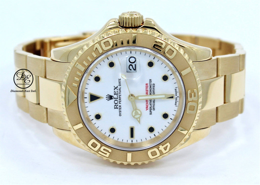 Rolex Yacht-Master 16628 40mm Oyster 18K Yellow Gold Date Watch *MINT CONDITION - Diamonds East Intl.