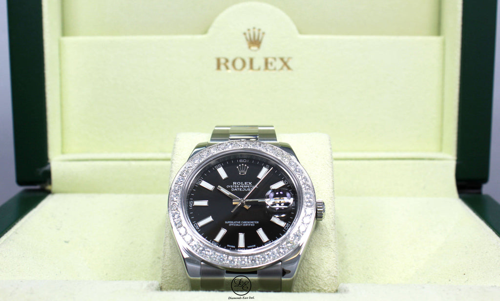 116243-GLDDJ Rolex Datejust 36mm 2-Tone YG/SS Jubilee Bracelet Diamond  Bezel