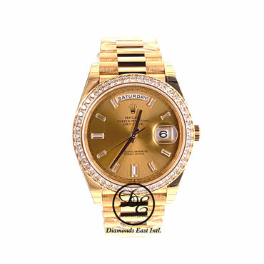 Rolex Day-Date 40 Champagne 228348RBR (Unworn) - Diamonds East Intl.