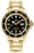 ROLEX Submariner 16618 18k Yellow Gold Oyster Black Dial & Bezel Watch - Diamonds East Intl.