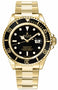 ROLEX Submariner 16618 18k Yellow Gold Oyster Black Dial & Bezel Watch